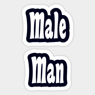 Gender Male Man Sticker